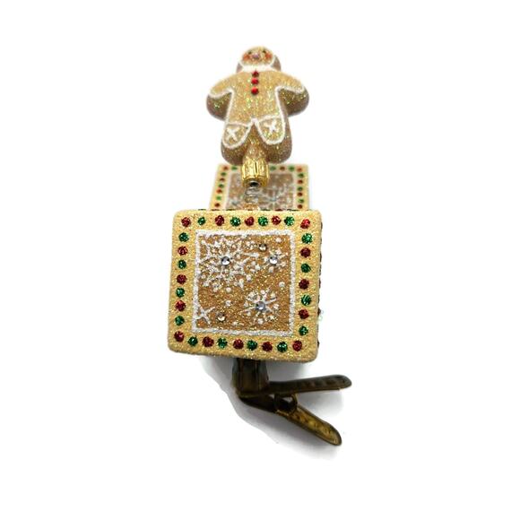 Patricia Breen Jolly Surprise Gingerboy Gingerbread Clip Christmas Tree Ornament - Picture 5 of 8
